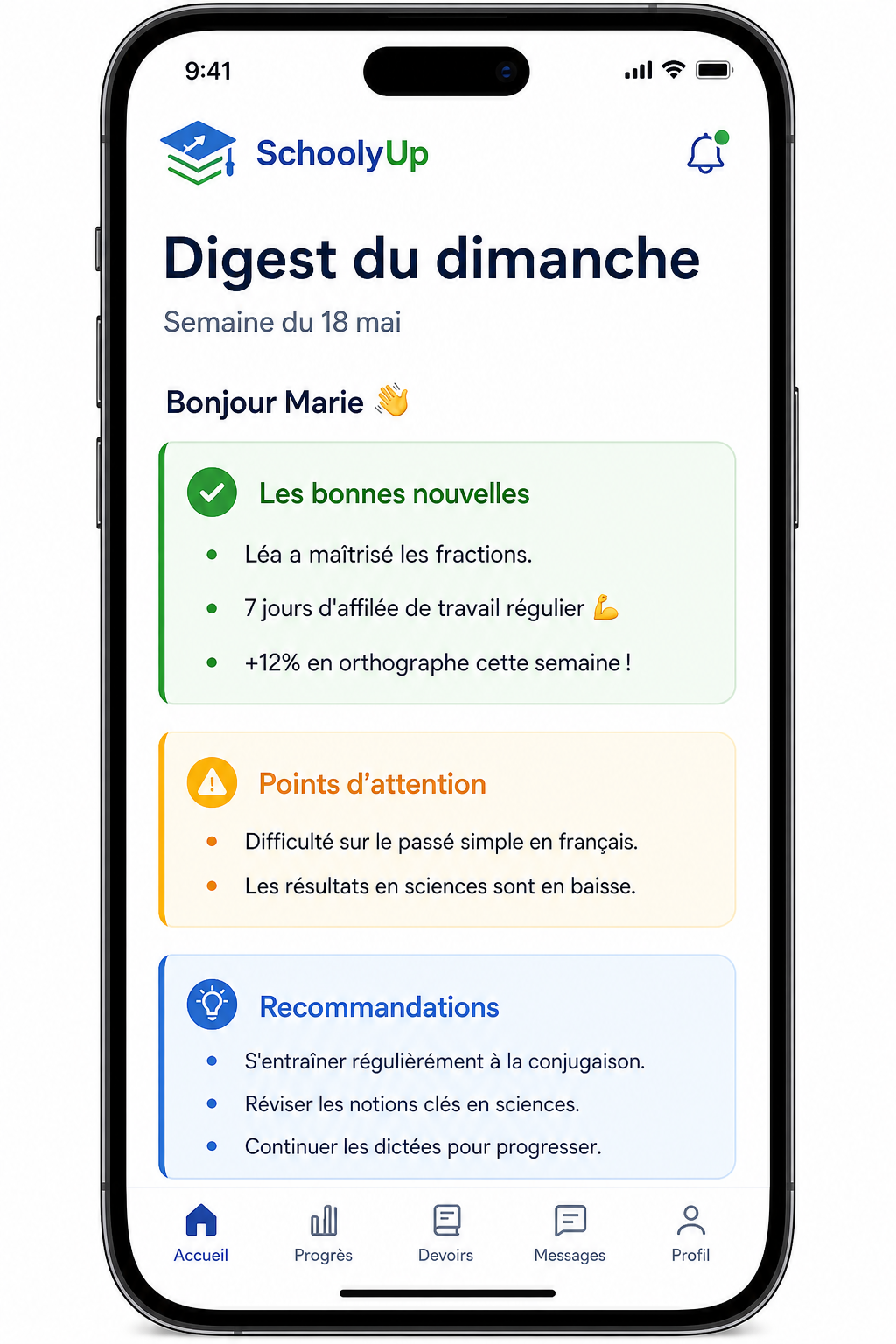 Digest du dimanche envoyé chaque semaine
